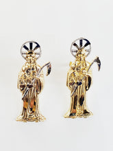 Load image into Gallery viewer, Grim Reaper Earrings 14K Two Tone Gold