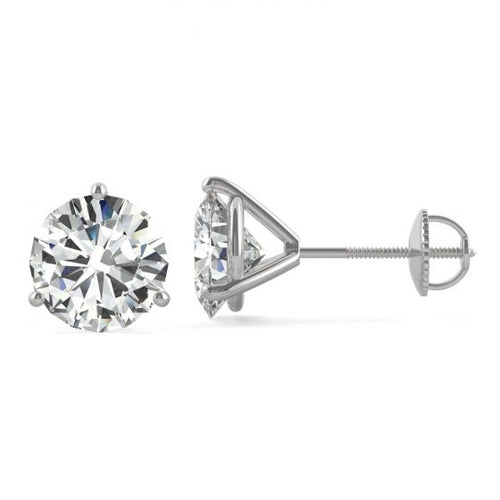 Flawless White Martini Charles & Colvard® Moissanite Studs