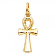 Load image into Gallery viewer, 14K Yellow Or White Ankh Cross Pendant