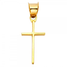 Load image into Gallery viewer, 14K Yellow or White Slender Cross Pendant