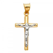 Load image into Gallery viewer, 14K Yellow or White Jesus Crucifix Cross Pendant